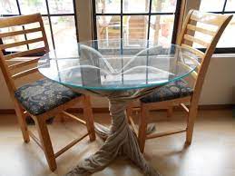 Glass Top Table 2 Chairs Furniture