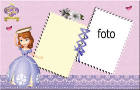 Sofia the first diy birthday template. Sofia The First Free Printable Invitations Or Photo Frames Oh My Fiesta In English