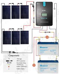 This is the circuit diagram of rechargable battery charger which use solar cell / photovoltaic as the dc source. 600w Solar Panel Kit For Rv Campervans Including Wiring Diagrams