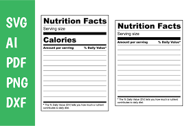 design your own nutrition facts label