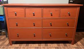 Ikea Hemnes Drawer Cabinet Red Brown