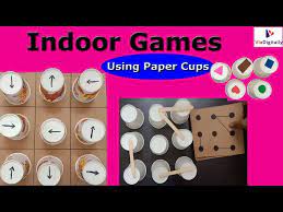 indoor games for kids using paper cups