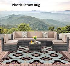 Camping Rug Recycled Plastic Straw Rug