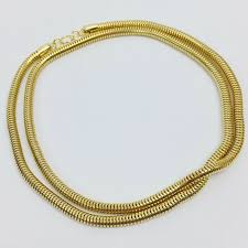 vine gold snake chain necklace 24