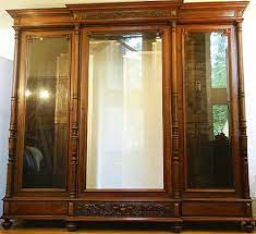 French Antique Library Cabinet 9225