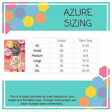 Azure Skirt Sizing With Measurement Lularoe Skirt Styles