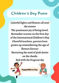 best children s day poem in english