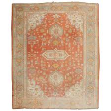 antique turkish oushak carpet