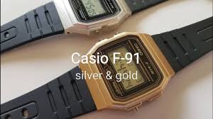 Resistance against breaking measuring capacity: Casio F 91 Gold Silver Youtube
