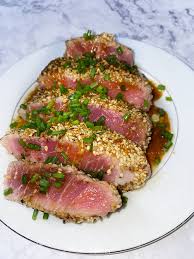 seared sesame crusted tuna healthy