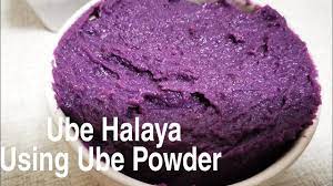 cook ube ha using purple yam powder