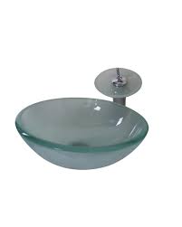 Frosted Glass Basin Bowl Sink