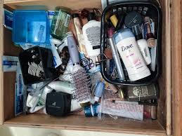 to clean organize your makeup drawer