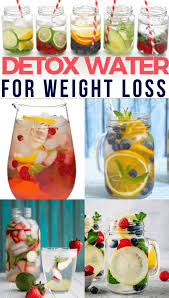 best detox water recipes for weight