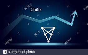 Chiliz CHZ in uptrend and price is rising. Cryptocurrency coin symbol and  up arrow. Flies to the moon. Vector illustration Stock Photo - Alamy