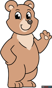 how to draw a cute cartoon bear