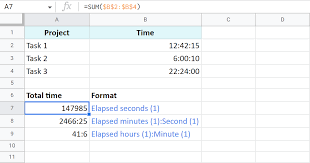 calculating time in google sheets