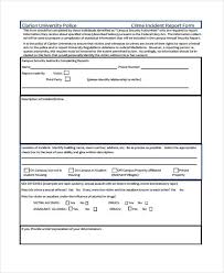 Police Incident Report Form Template Jasi Info