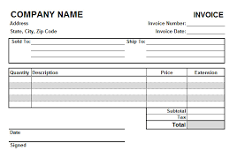 Create Excel Invoice Template Free Sample Invoice For Download