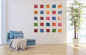 Colorful Wall Sculpture With Cheerful