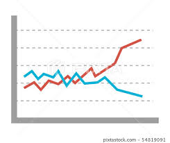 Icon Line Up Graph Line Graph Stock Chart Stock