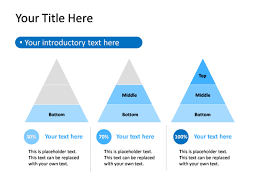 Powerpoint Slide Diagram Triangle Blue 3 Triangles