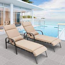 Metal Adjustable Outdoor Chaise Lounge