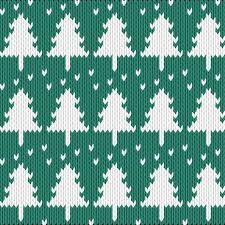 Knitting Motif And Knitting Chart Christmas Trees Designed