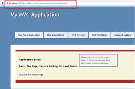 custom error page in asp net mvc