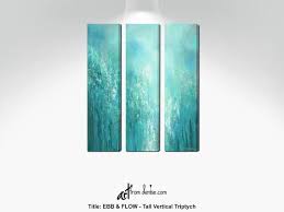 Piece Wall Art Canvas Abstract Tall