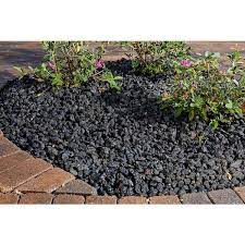 Pavestone 0 5 Cu Ft Black Volcanic