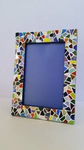 Picture Frame With Stained Glass Mosaic