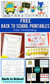 Teach name recognition for free with tracing fonts and a name hunt. Free Back To School Printables For Kids Totschooling Toddler Preschool Kindergarten Educational Printables