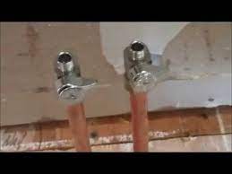 how to install water shut off valve