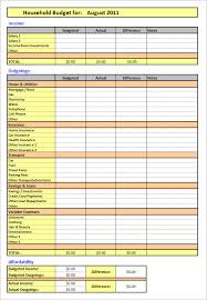 Excel Xlsx Formated Home Budget Template Printable Template