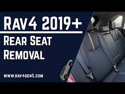 Rear Seat Removal For The Toyota Rav4
