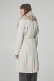 Longline Coat With Faux Fur Bsb Fashion