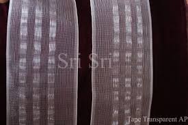 polyester transpa pleated curtain