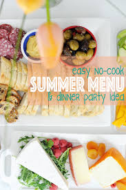 best summer dinner party menu idea