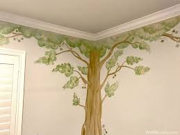 Tree Wall Murals Hand Painted Trees