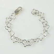 b17 heart linked baby k bracelet with