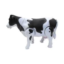 white and black milk cow toys for