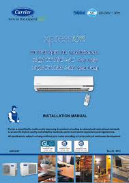 pdf hi wall split air conditioners