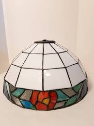 Slag Stained Glass Hanging Lamp Shade