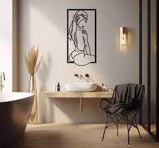 Female Portrait Bathbathroom Wall