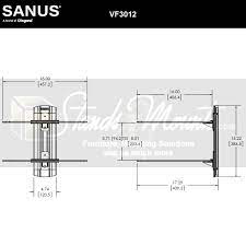 Sanus Under Tv Glass Wall Shelf System