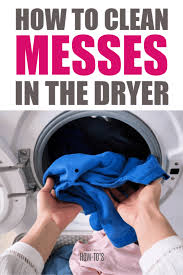 You don't want them soaking wet; How To Clean Messes In The Dryer Housewife How Tos