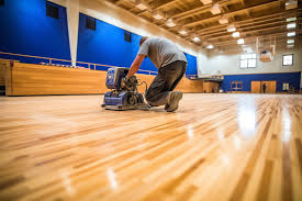replacing a hardwood gym floor