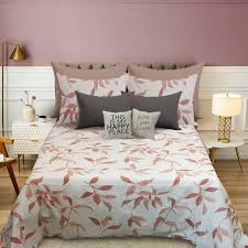 Peach Color Pure Cotton King Bed Sheet