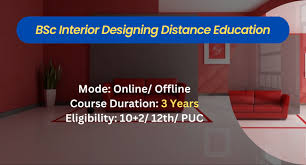 bsc interior design distance education